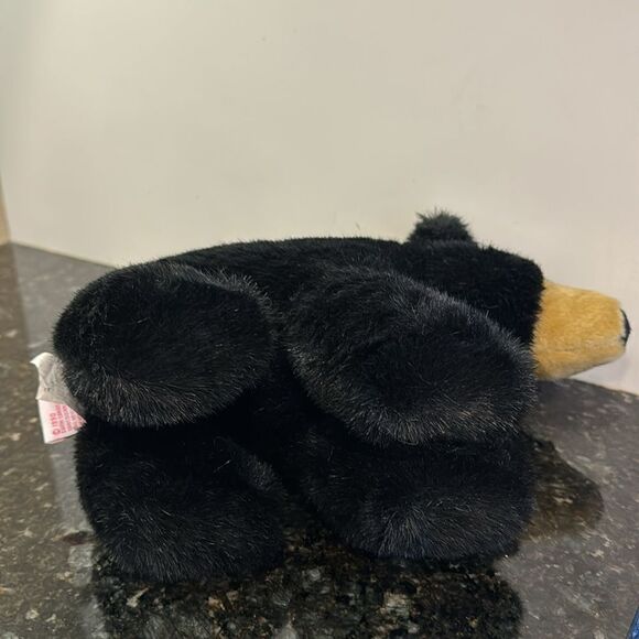 Dakin Black Bear Plush Collectable Soft Toy Animal 1990 Vintage Cute . Size 11” - Picture 7 of 9